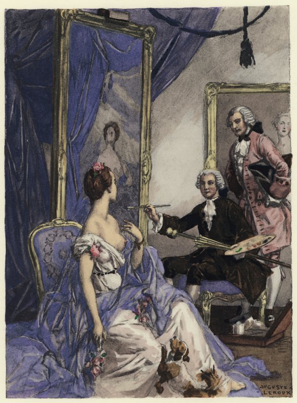 Illustration für die Memoiren von Casanova von Jules Marie Auguste Leroux