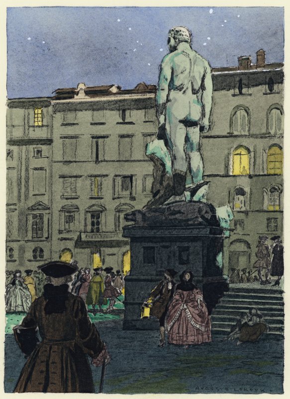 Illustration für die Memoiren von Casanova von Jules Marie Auguste Leroux
