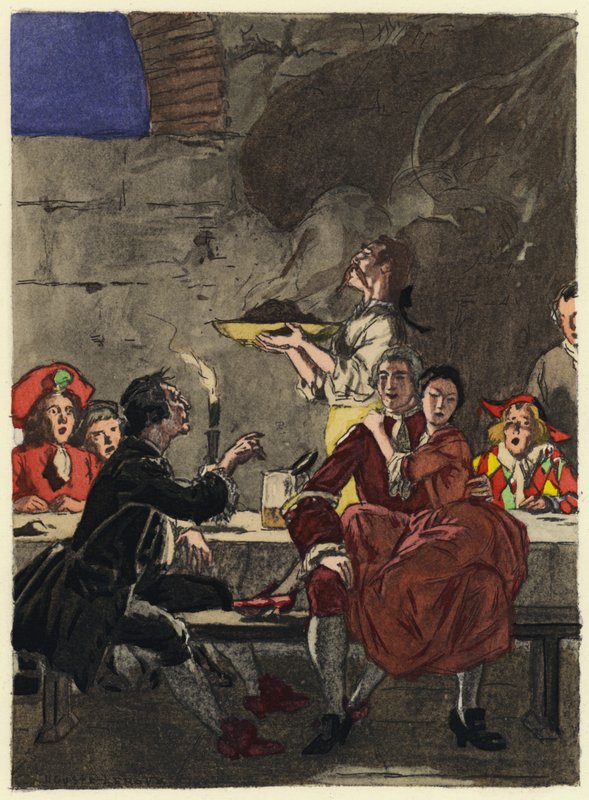 Illustration für die Memoiren von Casanova von Jules Marie Auguste Leroux