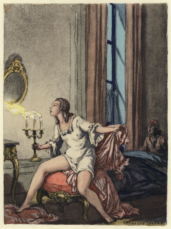 Illustration für die Memoiren von Casanova von Jules Marie Auguste Leroux
