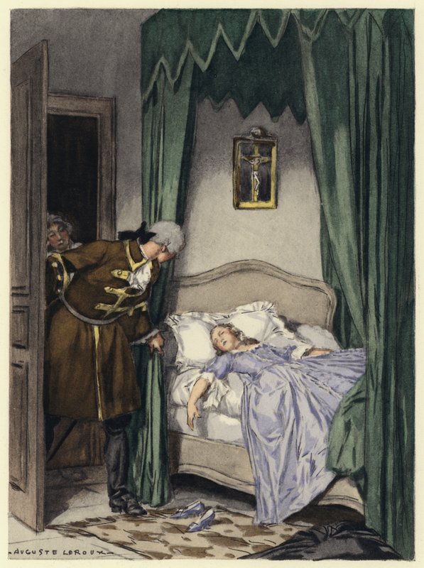 Illustration für die Memoiren von Casanova von Jules Marie Auguste Leroux