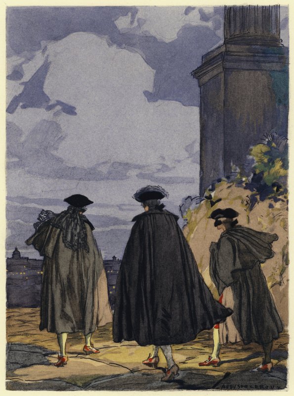 Illustration für die Memoiren von Casanova von Jules Marie Auguste Leroux