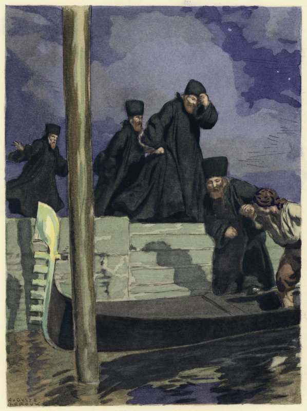 Illustration für die Memoiren von Casanova von Jules Marie Auguste Leroux