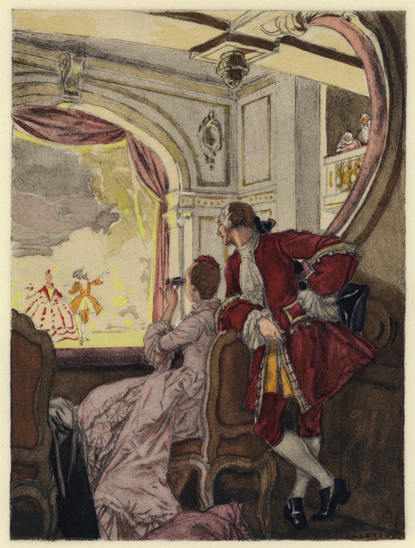 Illustration für die Memoiren von Casanova von Jules Marie Auguste Leroux