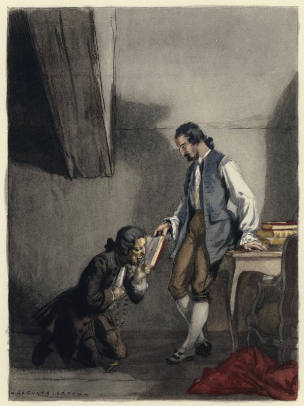 Illustration für die Memoiren von Casanova von Jules Marie Auguste Leroux