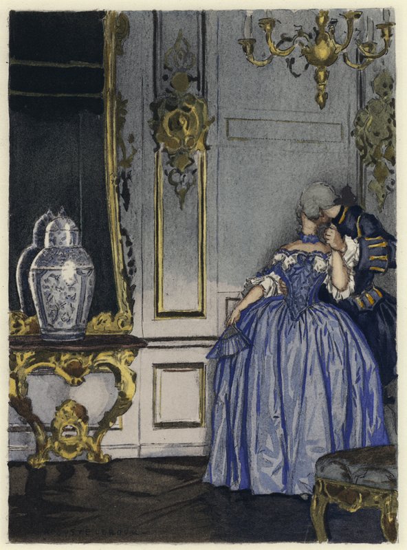 Illustration für die Memoiren von Casanova von Jules Marie Auguste Leroux