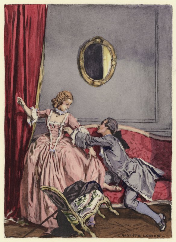 Illustration für die Memoiren von Casanova von Jules Marie Auguste Leroux