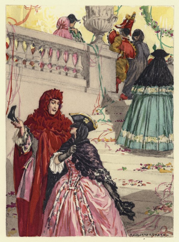 Illustration für die Memoiren von Casanova von Jules Marie Auguste Leroux