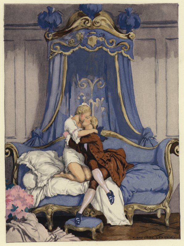 Illustration für die Memoiren von Casanova von Jules Marie Auguste Leroux