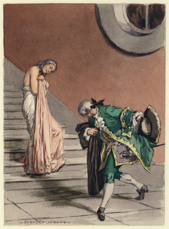 Illustration für die Memoiren von Casanova von Jules Marie Auguste Leroux