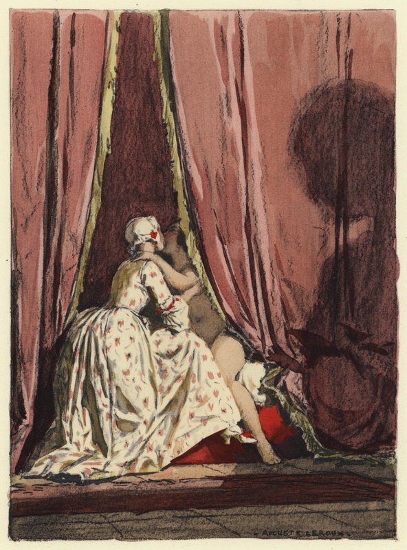 Illustration für die Memoiren von Casanova von Jules Marie Auguste Leroux