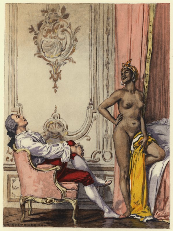 Illustration für die Memoiren von Casanova von Jules Marie Auguste Leroux
