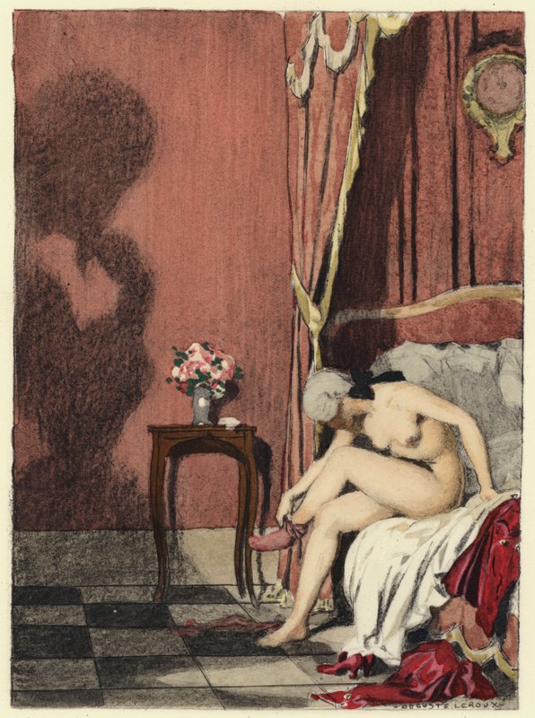 Illustration für die Memoiren von Casanova von Jules Marie Auguste Leroux