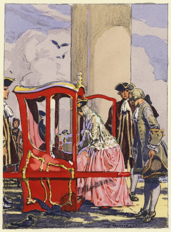 Illustration für die Memoiren von Casanova von Jules Marie Auguste Leroux