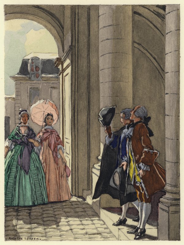 Illustration für die Memoiren von Casanova von Jules Marie Auguste Leroux