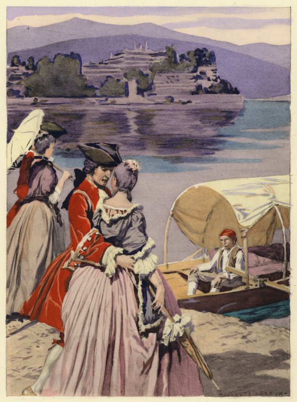 Illustration für die Memoiren von Casanova von Jules Marie Auguste Leroux