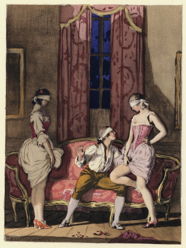 Illustration für die Memoiren von Casanova von Jules Marie Auguste Leroux