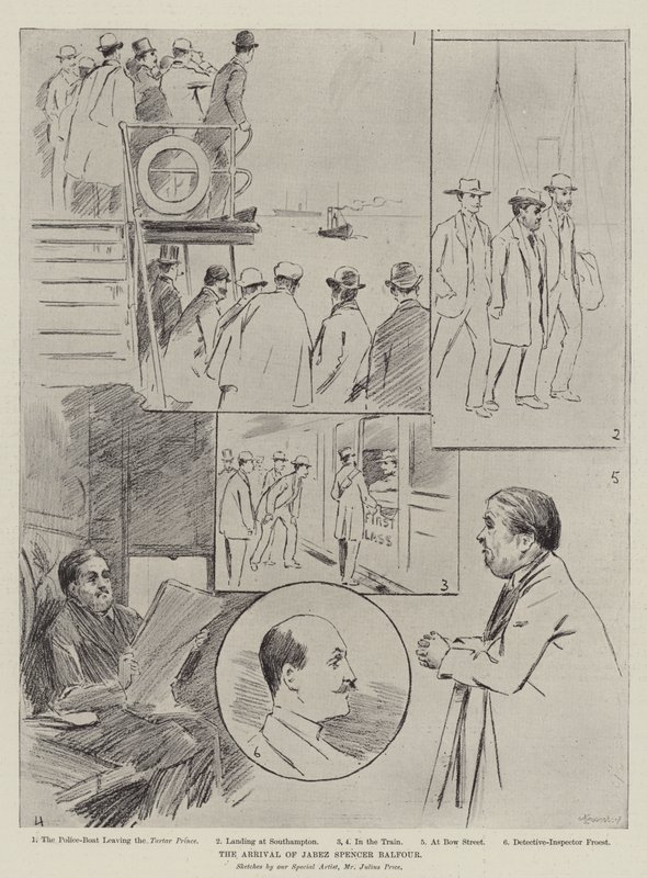 Die Ankunft von Jabez Spencer Balfour von Julius Mandes Price