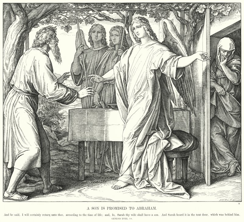 Ein Sohn wird Abraham versprochen von Julius (after) Schnorr von Carolsfeld