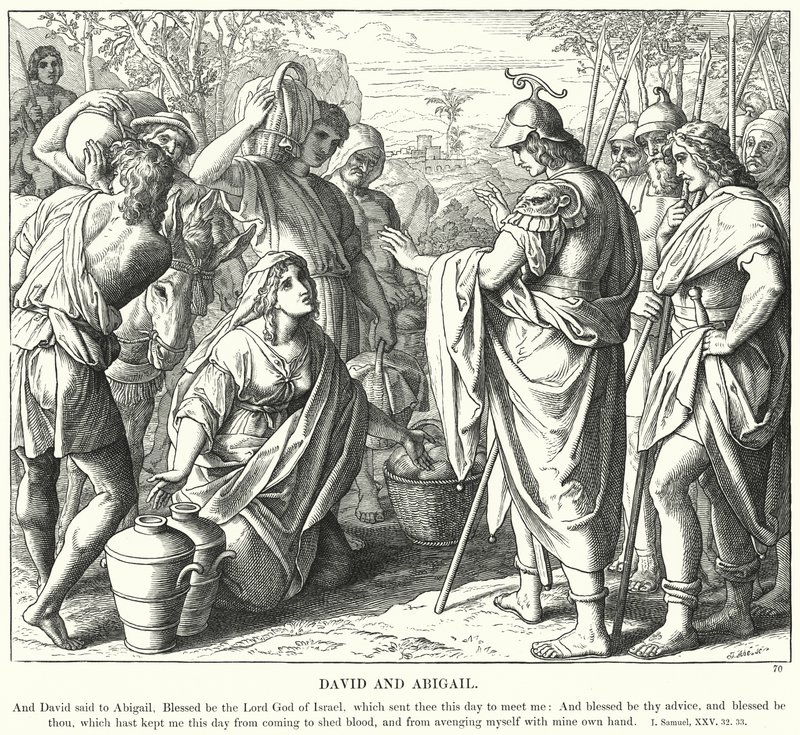 David und Abigail von Julius (after) Schnorr von Carolsfeld