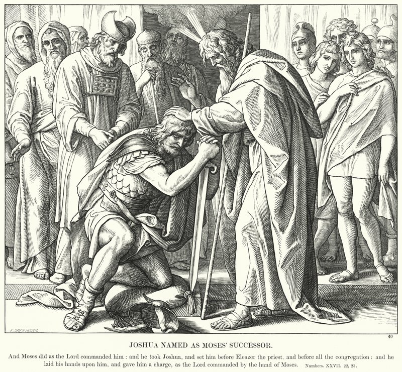 Josua wird als Nachfolger Moses benannt (Gravur) von Julius (after) Schnorr von Carolsfeld