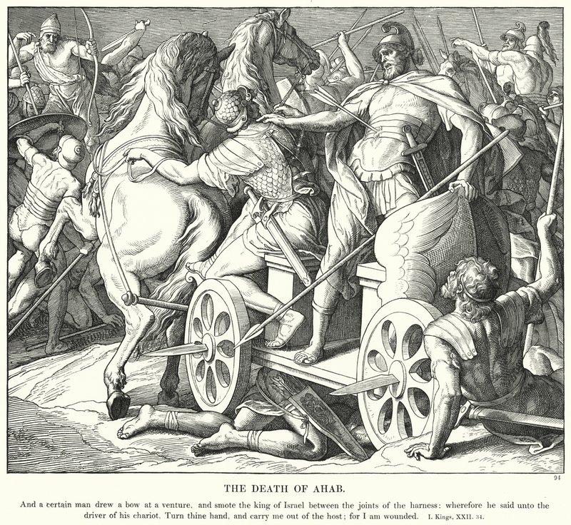 Der Tod Ahabs von Julius (after) Schnorr von Carolsfeld