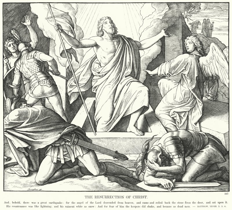 Die Auferstehung Christi (Gravur) von Julius (after) Schnorr von Carolsfeld
