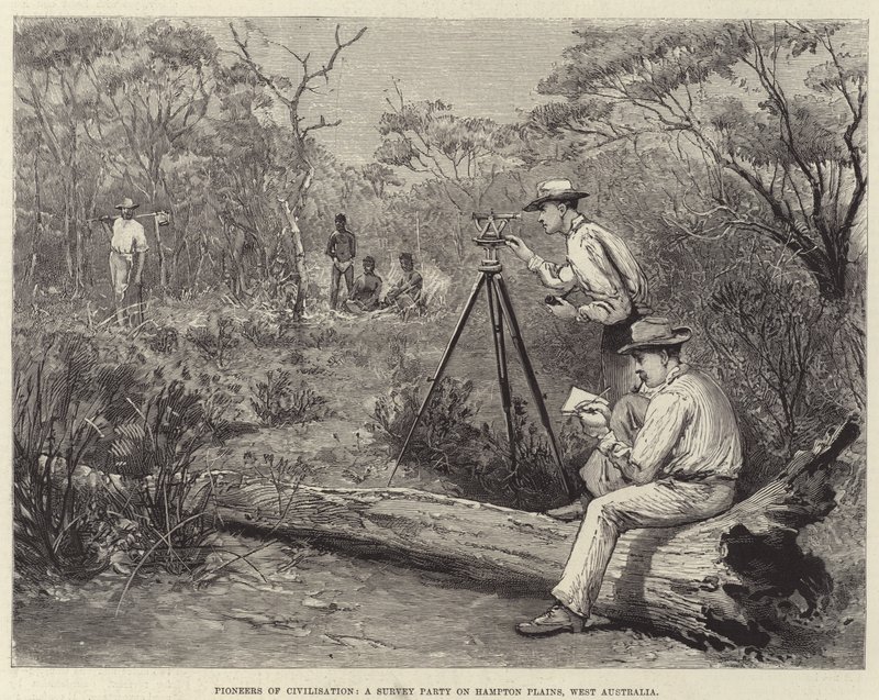 Das Land des goldenen Nuggets, Hampton Plains von Julius Mandes Price