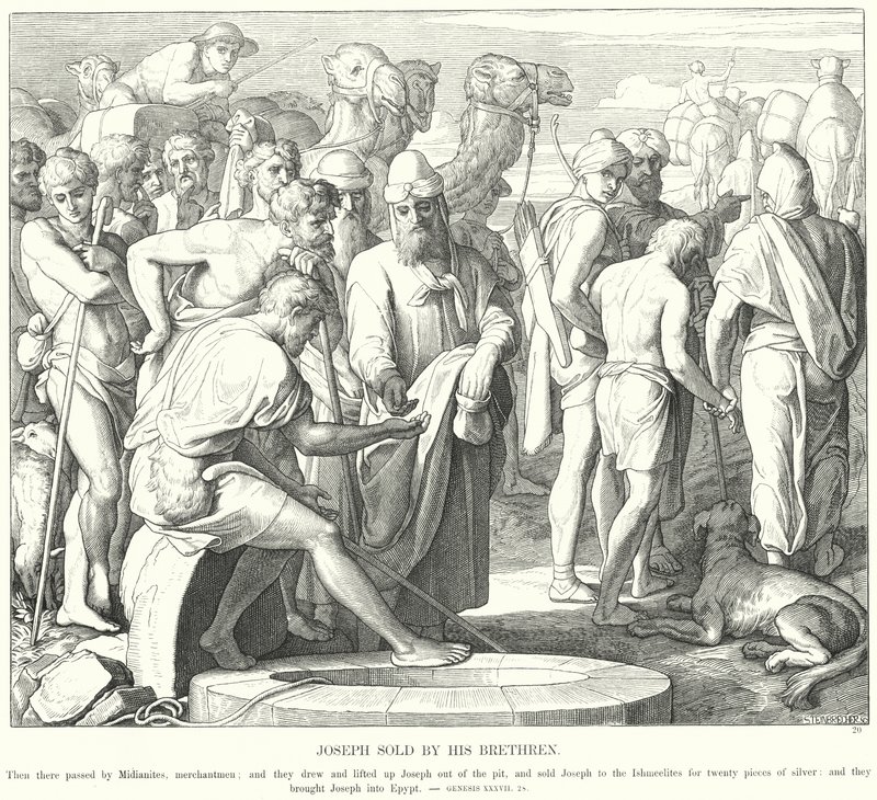 Joseph wird von seinen Brüdern verkauft von Julius Schnorr von Carolsfeld