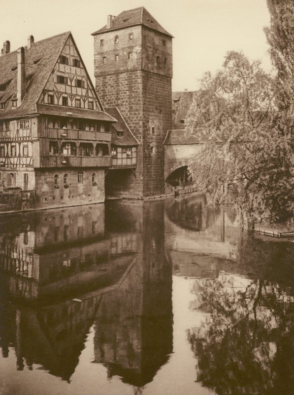 Nürnberg, Der Henkersteg (s/w Foto) von Kurt Hielscher