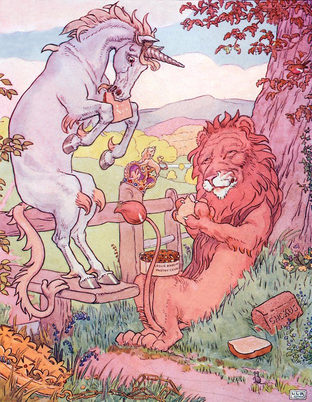 Der Löwe und das Einhorn von Leonard Leslie Brooke