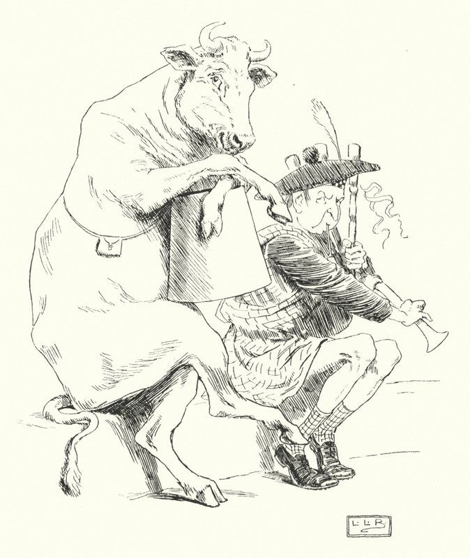 Es war ein Dudelsackpfeifer, er hatte eine Kuh von Leonard Leslie Brooke