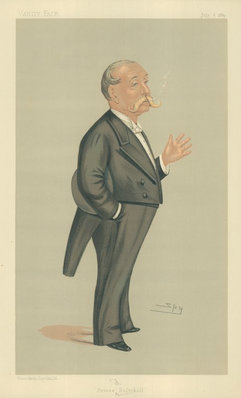 HSH Prinz Demtrey Soltykoff, Prinz Soltykoff, 6. Juli 1889, Vanity Fair Karikatur von Leslie Matthew Ward