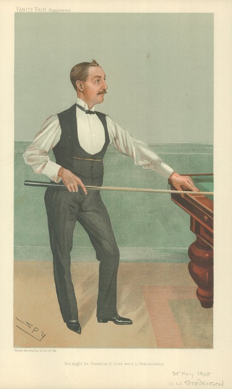 Harry W Stevenson, Er könnte Champion sein, wenn es eine Meisterschaft gäbe, 25. Mai 1905, Vanity Fair Karikatur von Leslie Matthew Ward