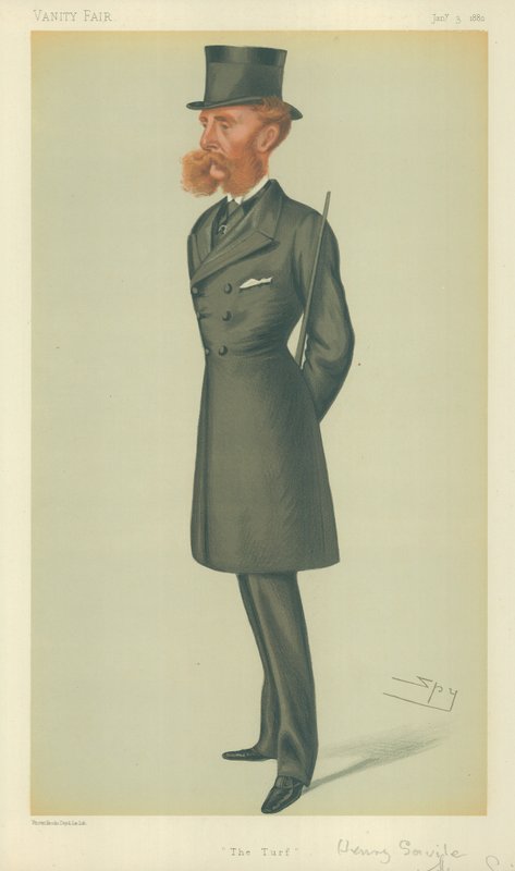 Lord Dorchester, The Turf, 24. März 1877, Vanity Fair Karikatur von Leslie Matthew Ward