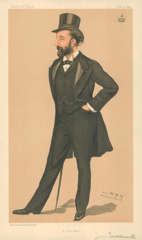 Lord Tweedmouth, Ein später Peitschenhieb, 12. Juli 1894, Vanity Fair Karikatur von Leslie Matthew Ward