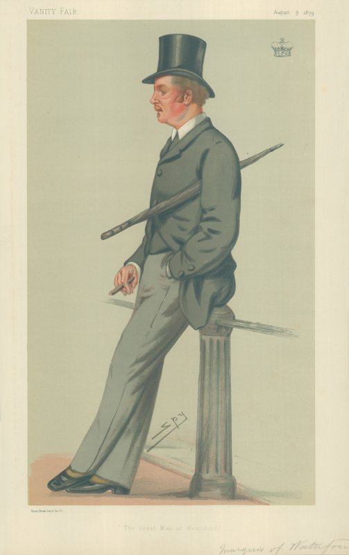 Der Marquis von Waterford, Der große Mann von Waterford, 9. August 1879, Vanity Fair Karikatur von Leslie Matthew Ward