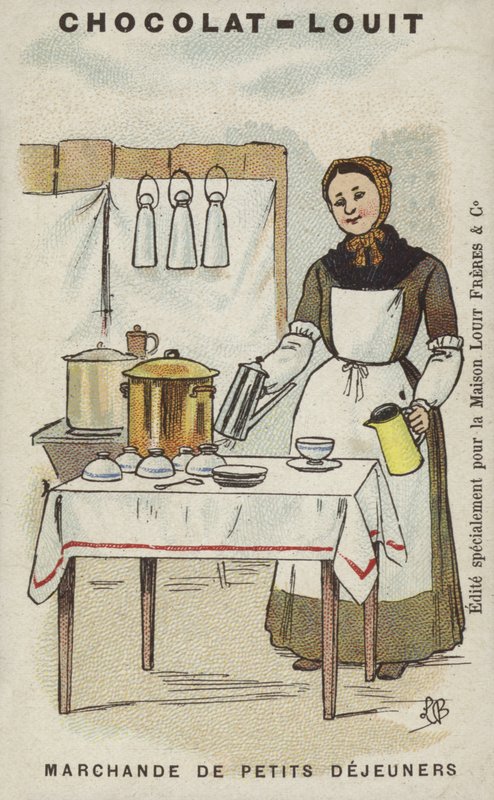 Marchande de Petits Dejeuners von Louis Borgex