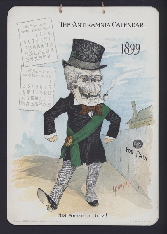 Illustration für Antikamnia Kalender von Louis Crucius or Crusuius