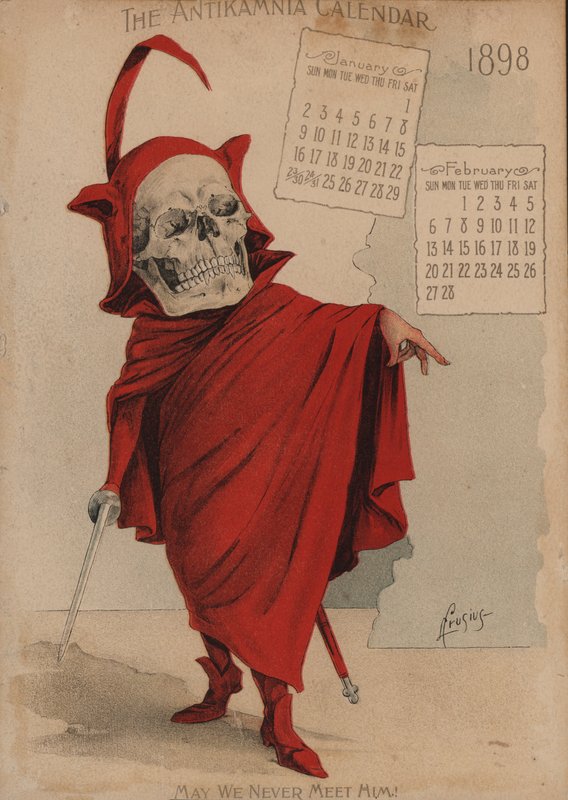 Mephistopheles, Illustration für Antikamnia Kalender von Louis Crucius or Crusuius
