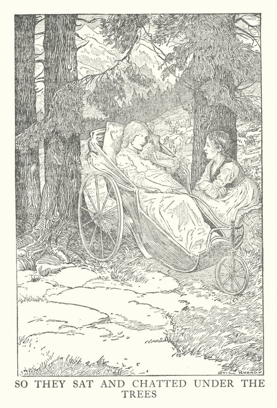 Illustration für Heidi von Johanna Spyri von Louis John Rhead