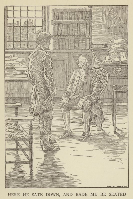 Illustration für Entführt von Robert Louis Stevenson von Louis John Rhead