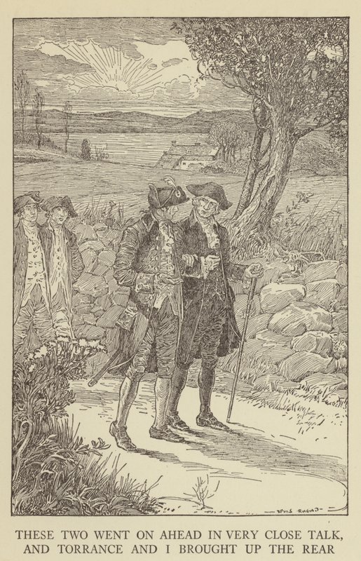Illustration für Entführt von Robert Louis Stevenson von Louis John Rhead