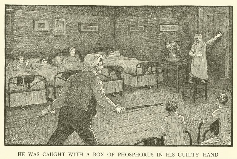 Illustration für Tom Browns Schulzeit (Gravur) von Louis John Rhead