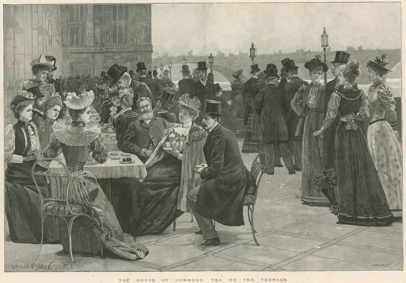 Der Tee auf der Terrasse des House of Commons von Lucien Davis