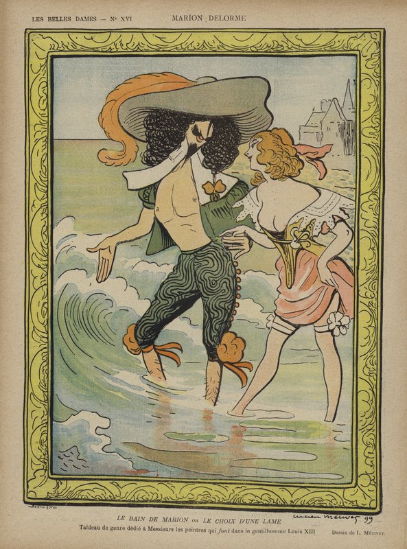 Marion Delorme, Illustration für Le Rire von Lucien Metivet
