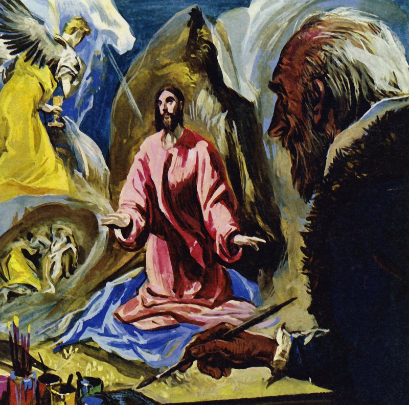 El Greco malte weiterhin religiöse Themen bis zu seinem Tod im Alter von 73 Jahren von Luis Arcas Brauner