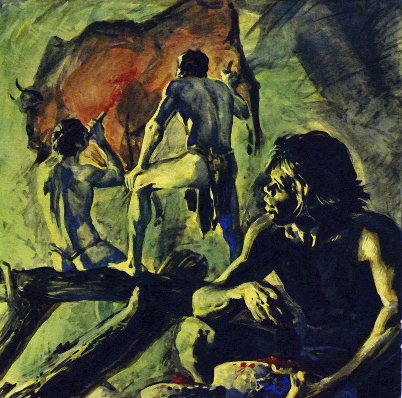Die Höhlenmalereien von Altamira wurden vor 15.000 Jahren gemalt von Luis Arcas Brauner