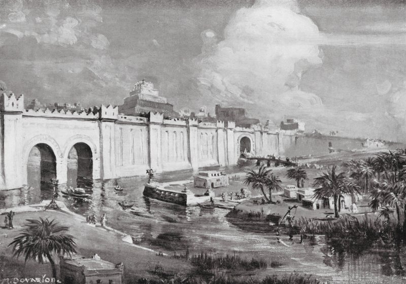 Babylon wiederhergestellt von Margaret (after) Dovaston