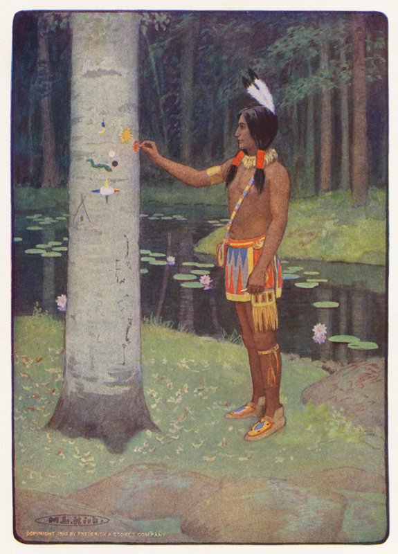 Illustration für Hiawatha von Longfellow von Maria Louise Kirk